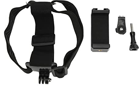 Head Mounted Mobile, Camera Strap Multipurpose Adjustable Cellphone Mobile Phone Holder Camera Selfie Mount for Smart Phones Action Cellphone SelfieFirst Person View Video Outdo Auto