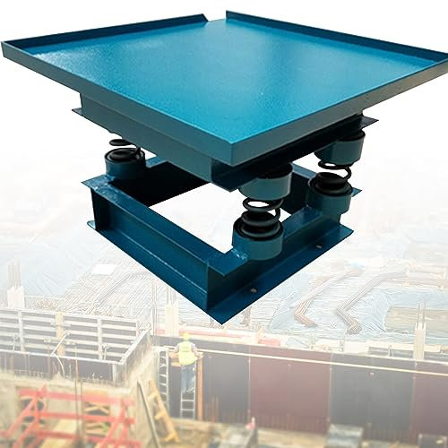 TAHALI Table vibrante électrique à Plaque Plate en béton 750 W, Plate-Forme de Vibration de Bloc de Test de Banc, Vibration 2860 Fois/Min, pour l'élimination des Bulles d'air