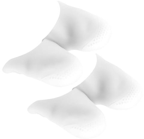 LALAFINA 2paare Silikon Zehenabdeckungen Tragbare Zehenschutzkappen Verschleißfeste Schutzkappen Für Zehen Und Vorfuß Atmungsaktive Zehenkappen Für Sportschuhe Und High Heels