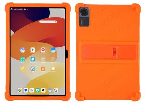 Realme Pad 2 (11,5) Custodia, Arancione Ultrasottile Silicone Case TPU Shell Morbida Sottile Protettivo Copertura Antiurto Cover per - Arancione