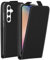 ACCEZZ Flipcase Hülle kompatibel mit Samsung Galaxy A55– Flip Case Tasche – Handytasche zum Aufklappen in Schwarz [1 Kartenfach, Magnetverschluss, Premium Kunstleder]