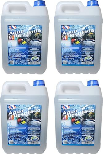 MORALCO Agua Destilada 5 litros (4 Unidades)