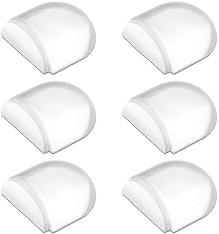 KOVOSCH 6 Stück Türstopper Boden Transparente, Selbstklebend Bodentürstopper zum Kleben für alle Hartböden geeignet zum Schutz von Wand und Möbeln