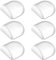 KOVOSCH 6 Stück Türstopper Boden Transparente, Selbstklebend Bodentürstopper zum Kleben für alle Hartböden geeignet zum Schutz von Wand und Möbeln