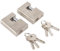 Monoblock-Vorhängeschloss-Set, 2 Stück, Wasserdicht, Rostfrei, Diebstahlschutz, Kupfer, Robuste Vorhängeschloss-Querstange für Garagentor