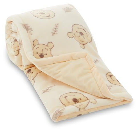 Disney Mickey Mouse, Minnie Mouse, Winnie Puuh, Lilo und Stitch, 2-lagige Babydecke, weiches Fleece mit Polyfill, gemütliche und warme Babydecke für Babys, Jungen und Mädchen, 76,2 x 101,6 cm