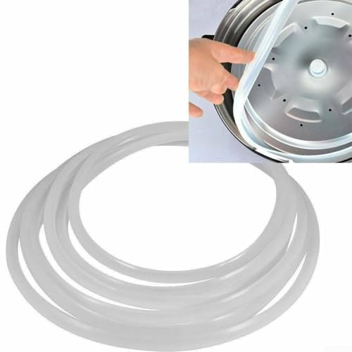 Guarnizione efficiente in silicone trasparente per pentola a pressione, ricambio affidabile e veloce (18 cm)