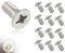 Emezddo 12 Stück Rotor Schrauben für Bremsscheiben Auto,Edelstahl Bremsscheibenschraube,Rotorschrauben zur Befestigung von Autobremsscheiben,Bremsrotorbolzen,93600-06014-0H Screw,Kompatibel mit Honda