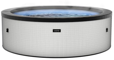 Wave Tahoe Eco Foam Spa | Tragbarer Outdoor-Hot Tub mit schneller Aufheizung | Strapazierfähiges PVC-Material | Einfacher Aufbau (Graphite Grey, 6 Person)