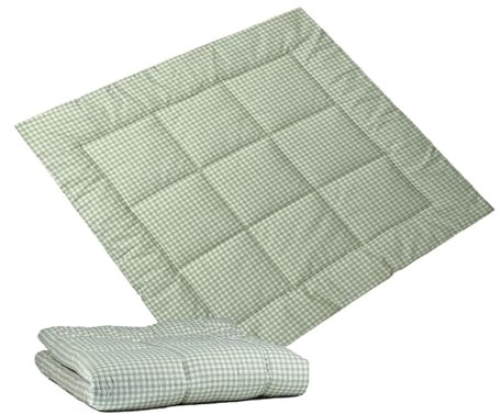 molis&co - Krabbeldecke für Baby 100x100 cm - 100% Baumwolle (OEKO-TEX) - Spielmatte Baby Multifunktional, Dick & weich gepolstert - Ideal als Babydecke & Spieldecke Baby - Mint Tea