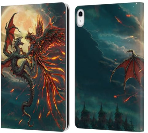 Head Case Designs Offizielle Christos Karapanos Gegen Wichtige Kunst Leder-Wallet-Hülle Kompatibel mit Apple iPad 10.9 2022/2025