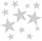 12 Stück Stern Glitzer Sticker Silber Strassstein Autoaufkleber Kristall Patches Aufkleber Auto Selbstklebend Fensteraufkleber Stern Strass Stickers Laptop Auto Aufkleber (3,5/4/5/9 cm)