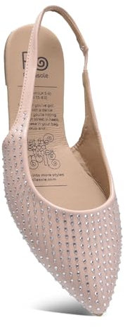 Rollasole D'Orsay Flats - SOHO - Scarpe basse pieghevoli da donna - Rosa eleganti ballerine pieghevoli per borsa, regali da donna., rosa, 40/41 EU