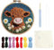 jopiuieo Punch Needle Set, Punch Needle Stickerei Set, Stanznadel Stickerei Starters Kit, Niedliches Tier Punch Nadel Starters Craft Set, Garnstanze Untersetzer Set Für Erwachsene Und Anfänger