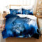 CIUNVXD 3D Wolf Theme Muster Bettbezug,3D Realistisches Tier Wolf Motiv Bettwäsche Set,Wolf-Motiv-Druck-Design Bettwäsche für Jungen Mädchen Kinder (C, 135x200cm)