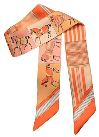 Dryxog Halstuch100% Natürliche Maulbeerseide Schal Seidentuch, Grafikdruck Klein Weich Quadratisch Seidenschal Seidentuch Damen Leicht Halstuch Bunte Luxuriöse Schals für Damen