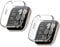 2 Pack Case Compatible with Amazfit Bip 6 with Screen Protector, Flexible TPU Shockproof Scratch Proof Cover Case for Amazfit Bip 6 Smartwatch (Clear/Clear)