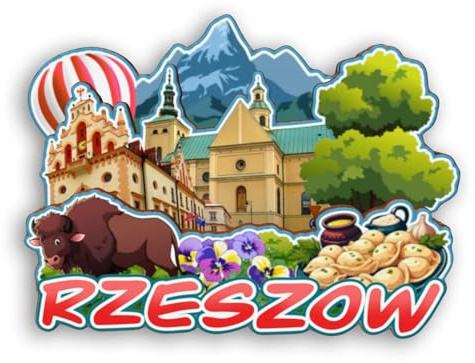 Quwsne Refrigerator Magnet Rzeszow Poland Fridge Magnet City Travel Souvenirs Tourist Gifts 3D Classic Landmarks Handmade Crafts Home Decoration -2125