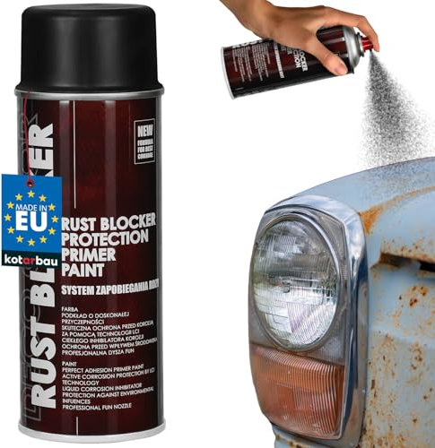KOTARBAU® peinture antirouille en spray pour métal 400 ml noir RAL 9005 zinc antirouille pour clôture de jardin portails aérosol DIY