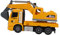 Kisangel de Construction pour Enfants Jouets musicaux Camion de Construction pour Enfants d'excavatrice en Plastique Camion Composant élèctronique Yellow