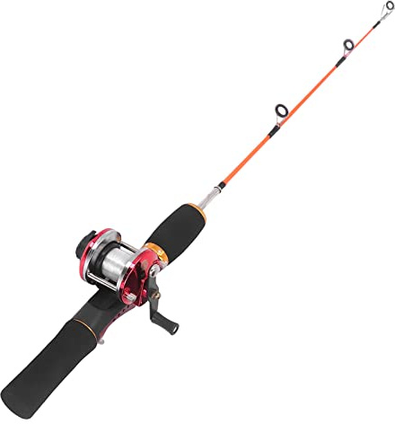 Dilwe 56 cm EIS-Angelruten-Set, Leichte Verbundrute mit Rolle und Haken für Eisangeln, Outdoor-Ausrüstung