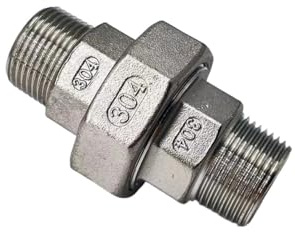 GMVGKLCPCF Raccord union mâle-mâle en acier inoxydable 304, raccords de tuyaux fonte for huile, gaz, eau(3/4)