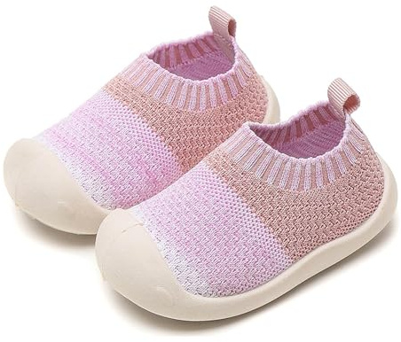 Zapatos Transpirables para bebés niños y niñas Calcetines Zapatillas Antideslizantes sin Cordones Botas Interiores Exteriores Primeros Pasos Caminar Goma