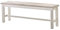 Robas Lund, Bank, Sitzbank, Opus, Kiefer/Massivholz/weiß,140 x 49 x 35 cm, FW608T36