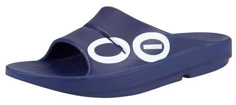 OOFOS OOahh Recovery Slide, Navy - Women’s Size 11, Men’s Size 9