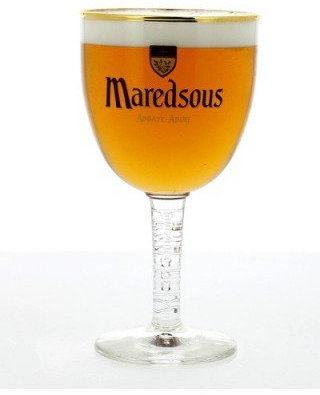 MAREDSOUS CHALICE HALF PINT GLASS. Maredsous Abbey Beer Maredsous Blond Belgian Pale Ale Beer Details