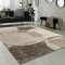 Paco Home Designer Teppich Wohnzimmer Teppich Kreis Muster in Braun Beige Preishammer, Grösse:60x100 cm
