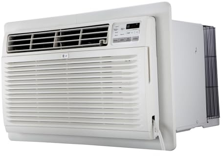 LG 10,000 BTU Through the Wall Air Conditioner, 115V, Cools up to 440 Sq. Ft. for Bedroom, Living Room, Apartment, with Remote, 3 Cool & Fan Speeds, Wall AC Unit, White