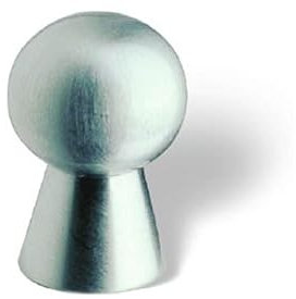 SIRO Möbelknopf Gotha, Schlicht, Kugel, Messing verchromt feingeschliffen, 17 mm x 25 mm x 17 mm, 795-17MS24