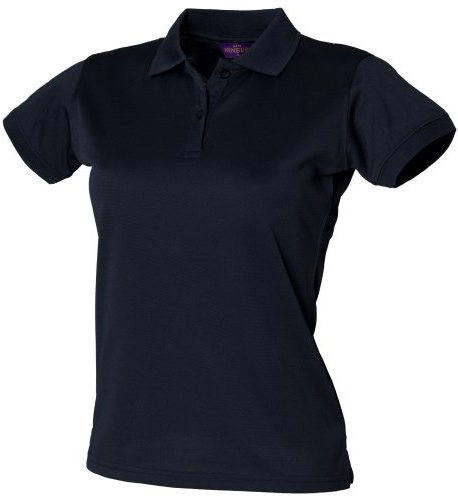 Henbury Coolplus® Polo Shirt - Women (M) (Navy Blue)