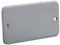 Knightsbridge M8AV600 Metal Clad 2G Blanking Plate, Silver