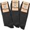 normani 3 Paar warme Schafwollsocken 100% Schafwolle für Damen und Herren - Wintersocken Wollsocken Norwegersocken Gr. 35-50 Farbe Anthrazit Größe 35-38