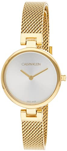 Calvin Klein DamenArmbanduhr Analog Quarz Vergoldet K8G23526