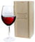 Amikado - Copa de Vino Grabado y Caja de Madera con un Nombre - Friso