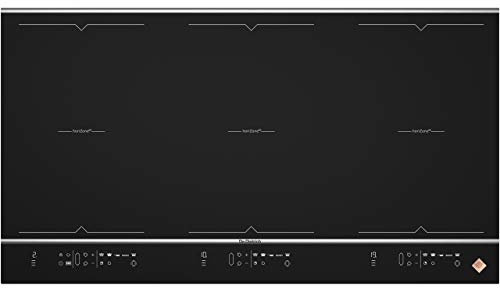 De dietrich placa de inducción 90cm 6 fuegos 11100kw negra dpi7969xs