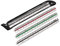Rulex 150 mm Mini-Lineal aus silberfarbenem Metall mit farbigen Streifen und Skalen: 1:1 & 1:5, 1:20 & 1:10, 1:50 & 1:100
