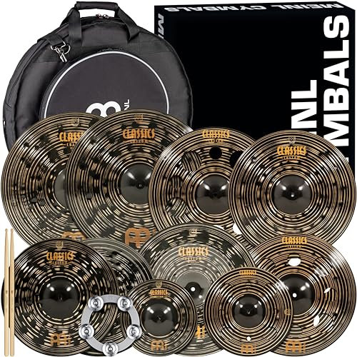 Meinl Cymbals Classics - Set di piatti personalizzati Dark Supreme – Made in Germany – per Rock, Metal e Fusion, 2 ANNI di GARANZIA CCD-ES3