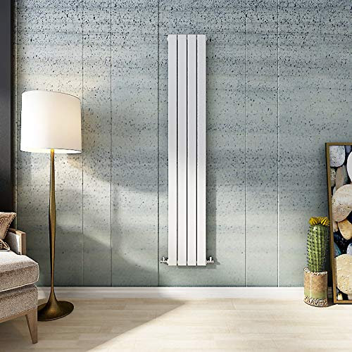 Acezanble∣Vertical Flat Panel Radiators Central Heating White Single Designer 1800x272mm