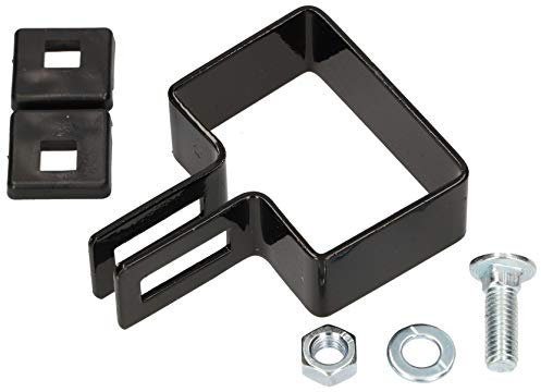 KOTARBAU® Collier de serrage rectangulaire 60 x 40 mm pour poteaux de clôture - Noir