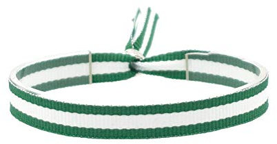 Pulsera de hombre o mujer de tela con la bandera de de Andalucía y Betis, ajustable a todas las medidas.