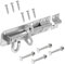 Brenton Bolt Sliding Door Lock for Bedroom Patio Door Security - 4” (100mm) Heavy Duty Zinc Plate Galvanised Gate Latch Garden Shed Gate Bolts for Wooden Gates (Silver)