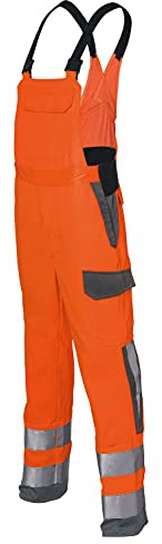 Paul H. Kübler Bekleidungswerk Salopette, Arancione/Antracite, 25 Donna