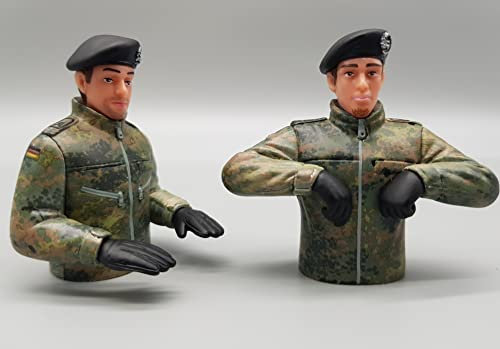 licmas 1/16 Figuren Bundeswehr Besatzung für Panzer Leopard handbemalt Kunststoff