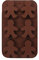 Keepaty Stampi natalizi per cioccolatini, 6 stampi in silicone a forma di omino di pan di zenzero, stampo da forno in silicone per cioccolatini, muffin, caramelle, cupcake, fondente