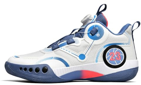 IFIKK Jungen Basketballschuhe für Kinder Sneakers Dicke Sohle rutschfeste Kinder Sportschuhe Kind Jungen Korb Trainer Schuhe (ST 16,36)