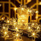 Fielegen 3M 20 LED Lichterkette Kirschblüten, Warm weiß Lichterkette Blume Batteriebetriebene Dekorative Lichter für Frühlingsdeko, Innen Schlafzimmer Garten Hochzeit Party Weihnachten Dekor